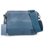 Louis Vuitton Shoulder Bag Takeoff Messenger Leather Navy