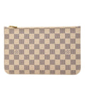 Louis Vuitton Damier Azur Neverfull White Leather 1