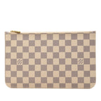 Louis Vuitton Damier Azur Neverfull White Leather 1
