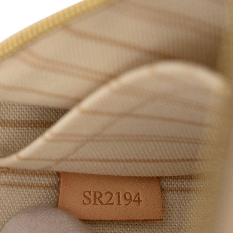 Louis Vuitton Damier Azur Neverfull White Leather 1 — view 6