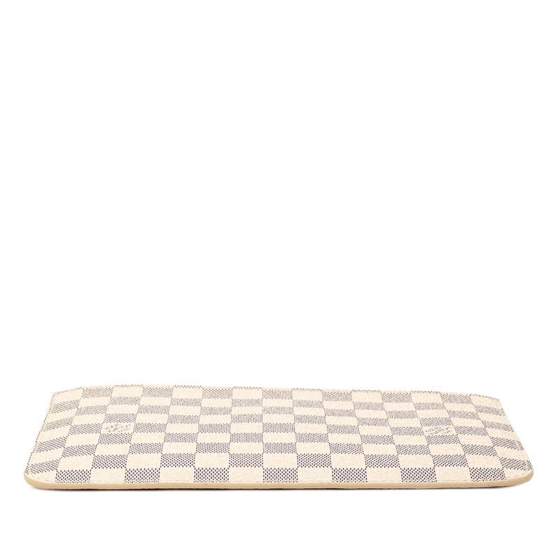 Louis Vuitton Damier Azur Neverfull White Leather 1 — view 3