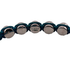 Louis Vuitton Bangle LV Initial Monogram Nylon Bracelet Blue — view 6