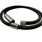 Louis Vuitton Bangle Double Strand Bracelet Keep It Monogram Macassar Brown — view 8