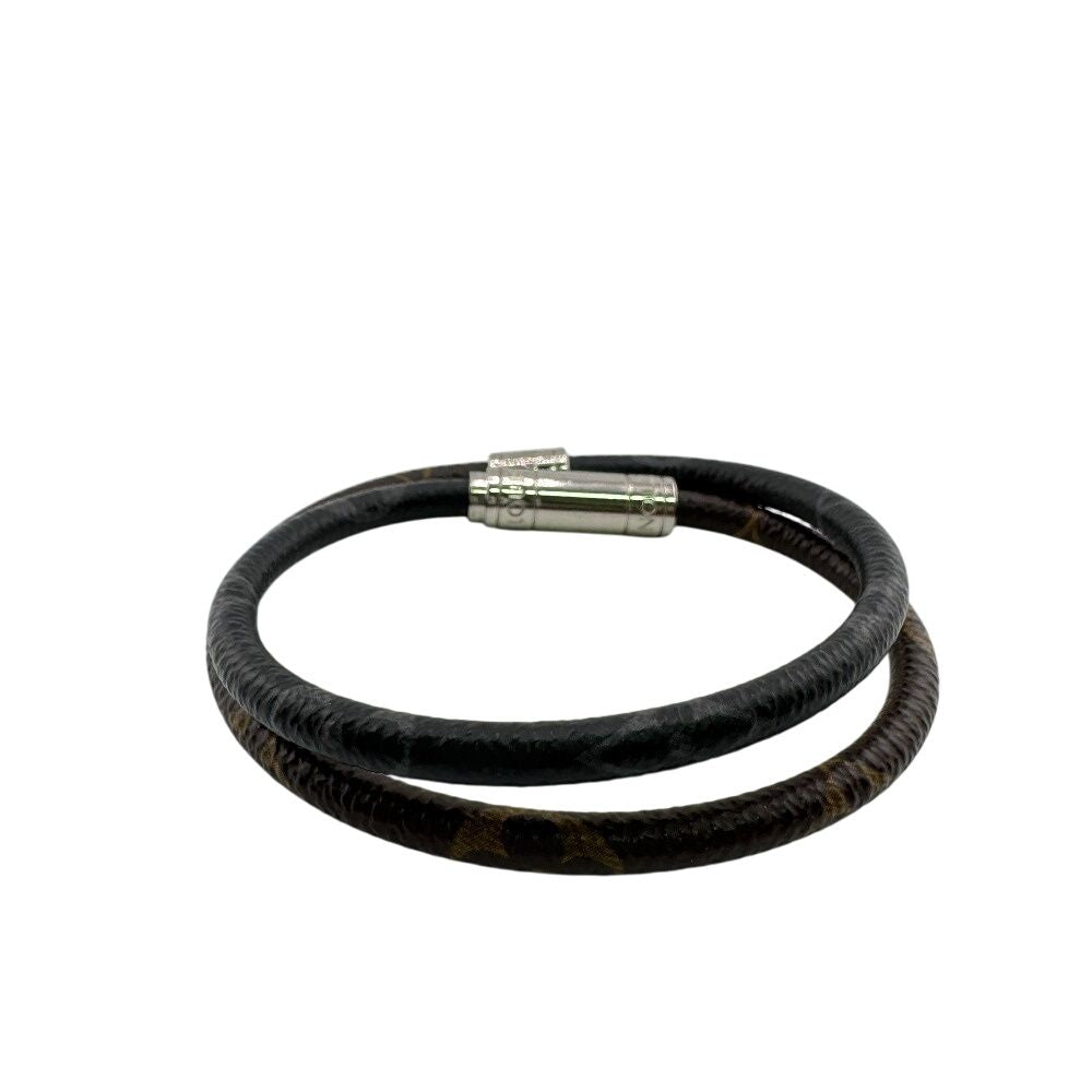Louis Vuitton Bangle Double Strand Bracelet Keep It Monogram Macassar Brown — view 3