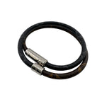 Louis Vuitton Bangle Double Strand Bracelet Keep It Monogram Macassar Brown