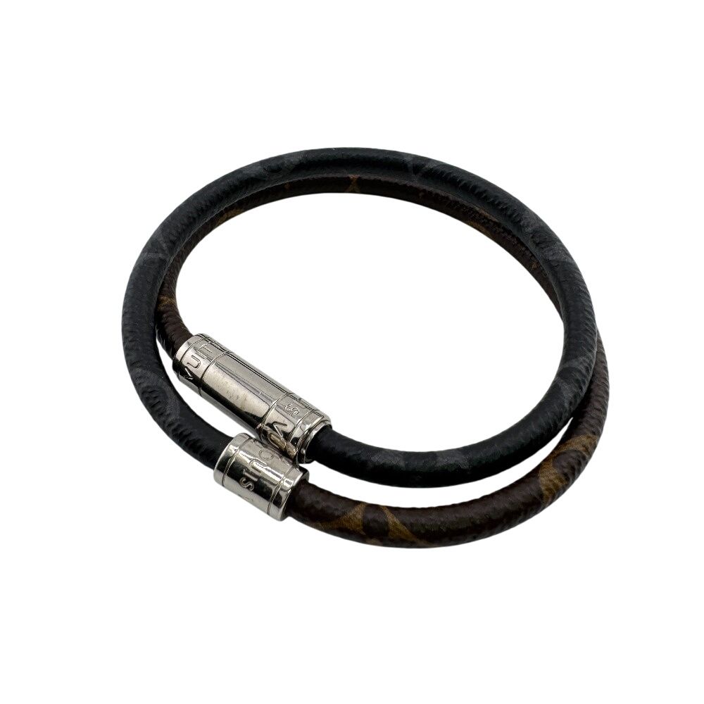 Louis Vuitton Bangle Double Strand Bracelet Keep It Monogram Macassar Brown