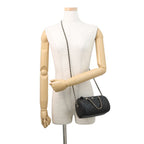 Chanel Quilted CC Logo Caviar Leather Mini Boston 2-Way Shoulder Bag Black — view 5