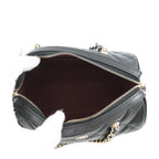 Chanel Quilted CC Logo Caviar Leather Mini Boston 2-Way Shoulder Bag Black — view 6