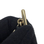 Chanel Quilted CC Logo Caviar Leather Mini Boston 2-Way Shoulder Bag Black — view 9