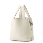 Hermes Handbag Picotin Lock PM Beton Silver Taurillon Clemence Tote — view 2