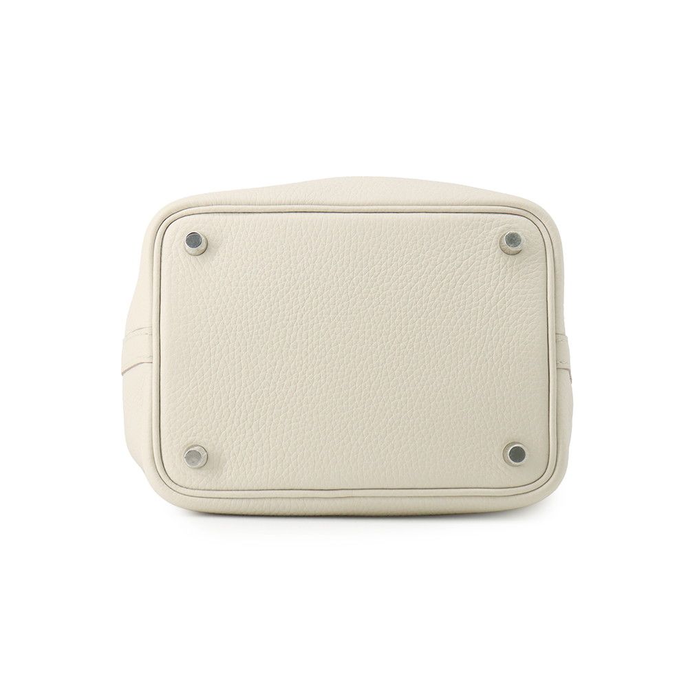 Hermes Handbag Picotin Lock PM Beton Silver Taurillon Clemence Tote — view 3