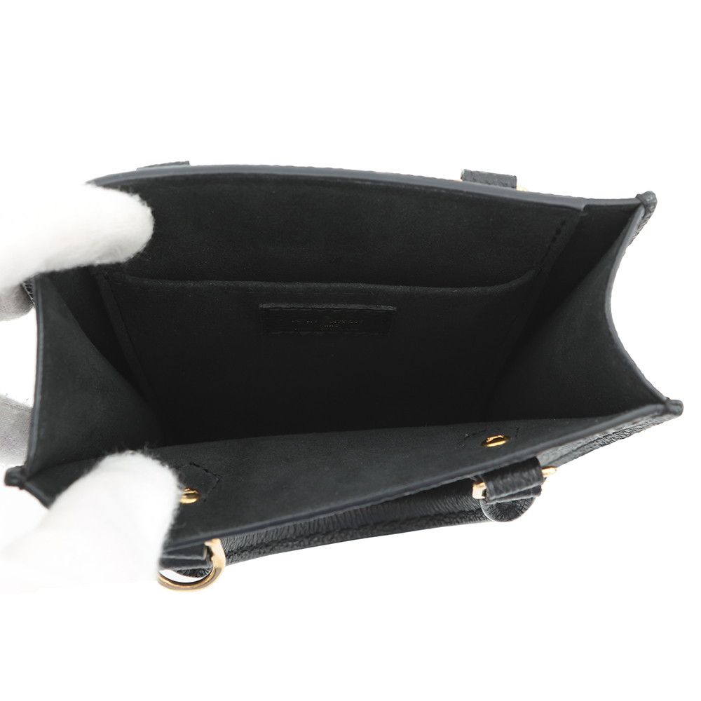 Louis Vuitton Handbag Monogram Empreinte Petite Sac Plat 2-Way Black — view 6