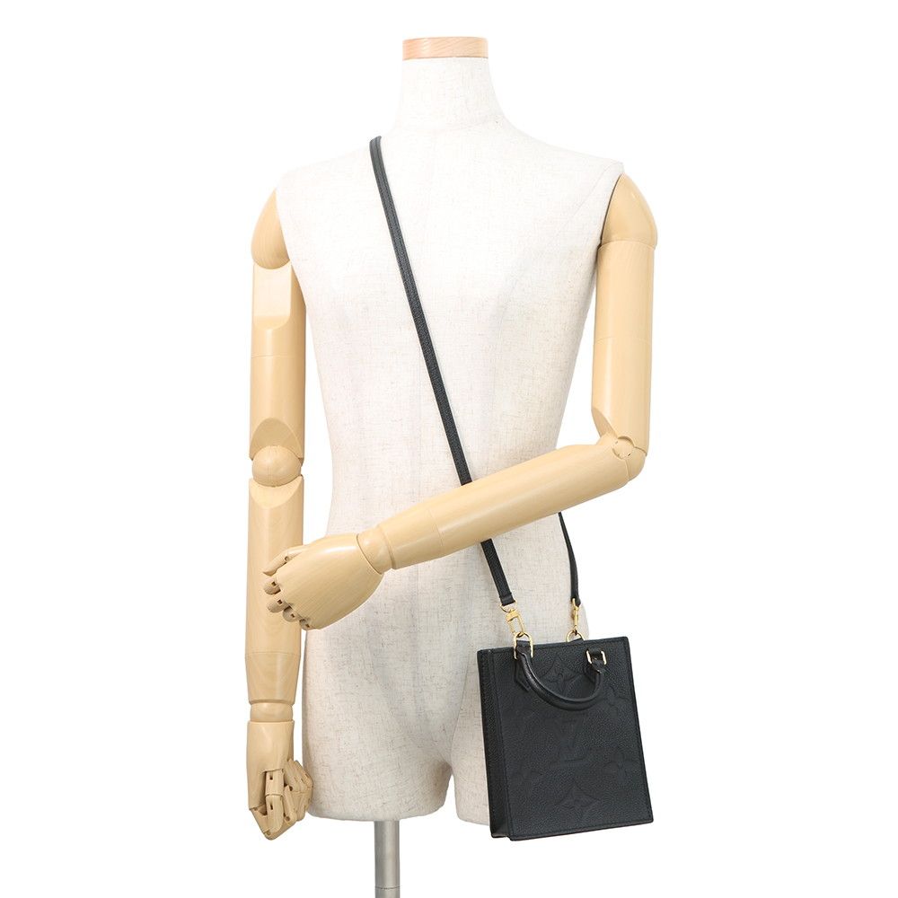 Louis Vuitton Handbag Monogram Empreinte Petite Sac Plat 2-Way Black — view 5