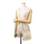 Hermes Shoulder Bag Evelyne TPM 111 cm Amazon Cream Gold Taurillon Clemence — view 4