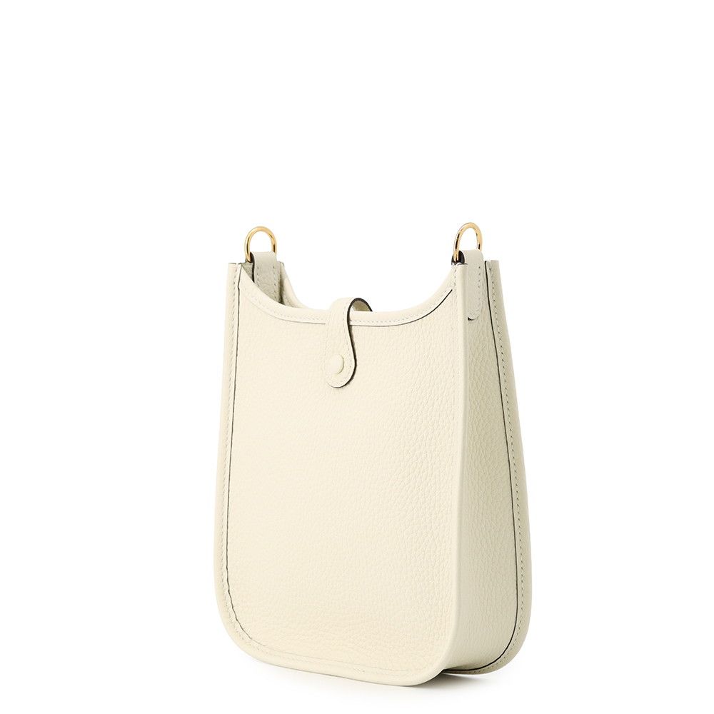Hermes Shoulder Bag Evelyne TPM 111 cm Amazon Cream Gold Taurillon Clemence — view 2