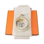 Hermes Shoulder Bag Evelyne TPM 111 cm Amazon Cream Gold Taurillon Clemence — view 8