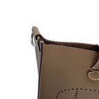 Hermes Evelyne TPM Series Etoupe Silver Epsom Handbag — view 6