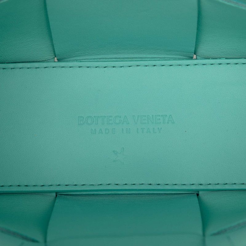 Bottega Veneta Maxi Intrecciato Candy Arco Tote Shoulder Bag 2-Way Blue Leather — view 5