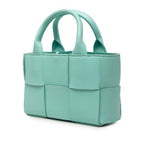 Bottega Veneta Maxi Intrecciato Candy Arco Tote Shoulder Bag 2-Way Blue Leather — view 2