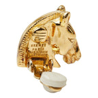 Hermes Cheval Horse Head Earrings Gold Plated — view 4