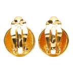 Chanel CC Logo Earrings Gold Plated — view 3