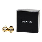 Chanel CC Logo Earrings Gold Plated — view 6