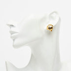 Chanel CC Logo Earrings Gold Plated — view 5