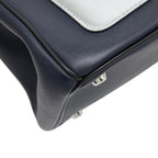 Dior-l by 2-Way Shoulder Bag Navy Silver Leather — view 7