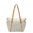 Louis Vuitton Damier Azur Totally PM Tote White Leather