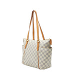 Louis Vuitton Damier Azur Totally PM Tote White Leather — view 2