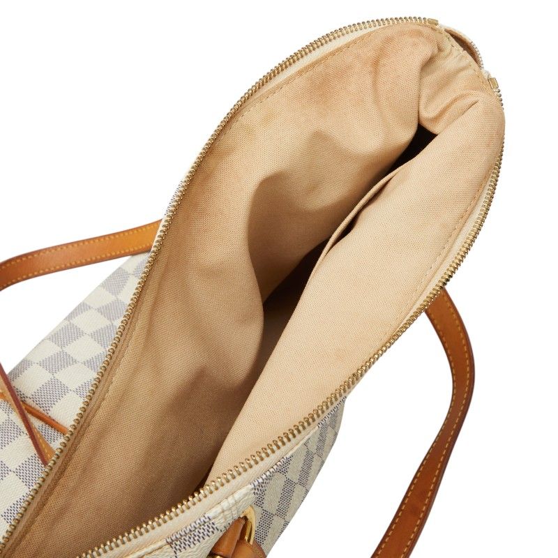 Louis Vuitton Damier Azur Totally PM Tote White Leather — view 9