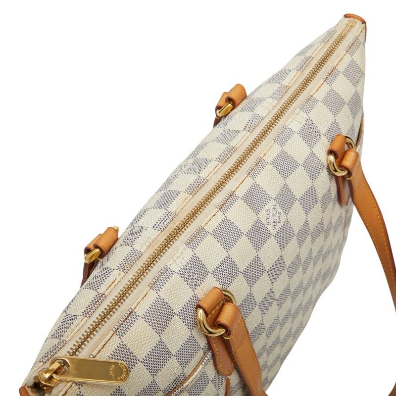 Louis Vuitton Damier Azur Totally PM Tote White Leather — view 8