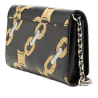 Louis Vuitton Epi Portefeuille Twist Chain Shoulder Bag Black Gold Silver — view 2