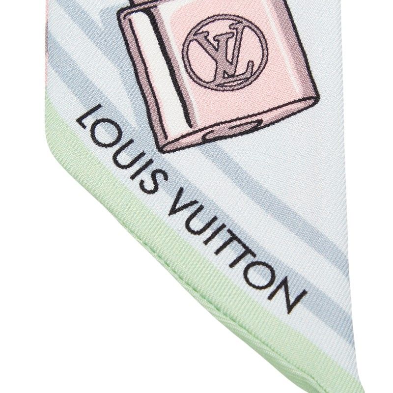 Louis Vuitton Bandeau BB Bijou Twilly Scarf Pink Silk — view 5