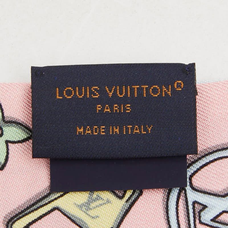 Louis Vuitton Bandeau BB Bijou Twilly Scarf Pink Silk — view 6