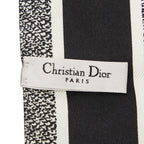 Dior-l Mitzah Dot Scarf White Black Silk — view 5