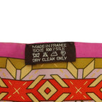 Hermes Twilly Belles du Mexique Scarf Pink Multicolor Silk — view 5