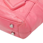 Bottega Veneta Maxi Intrecciato Arco 2-Way Shoulder Bag Pink Leather — view 4