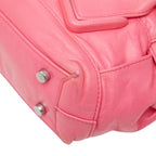 Bottega Veneta Maxi Intrecciato Arco 2-Way Shoulder Bag Pink Leather — view 6