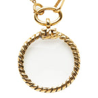 Chanel CC Logo Chain le Pe Necklace Gold Glass Plated — view 3