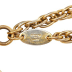 Chanel CC Logo Chain le Pe Necklace Gold Glass Plated — view 5