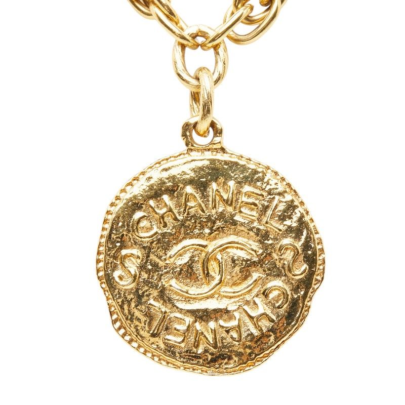Chanel CC Logo Chain Pendant Gold Plated — view 3