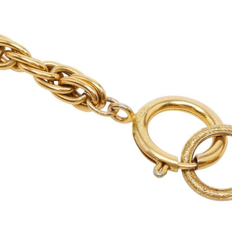 Chanel CC Logo Chain Pendant Gold Plated — view 5