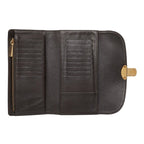 Louis Vuitton Monogram Mahina Portefeuille Amelia Trifold Wallet Dark Brown — view 8
