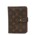 Louis Vuitton Monogram Porte Papier Bifold Wallet Brown Leather Handbag