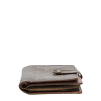 Louis Vuitton Monogram Porte Papier Bifold Wallet Brown Leather Handbag — view 3