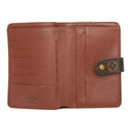 Louis Vuitton Monogram Porte Papier Bifold Wallet Brown Leather Handbag — view 9