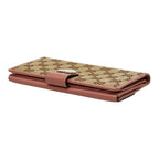Gucci GG Canvas Heart Wallet Beige Pink — view 5