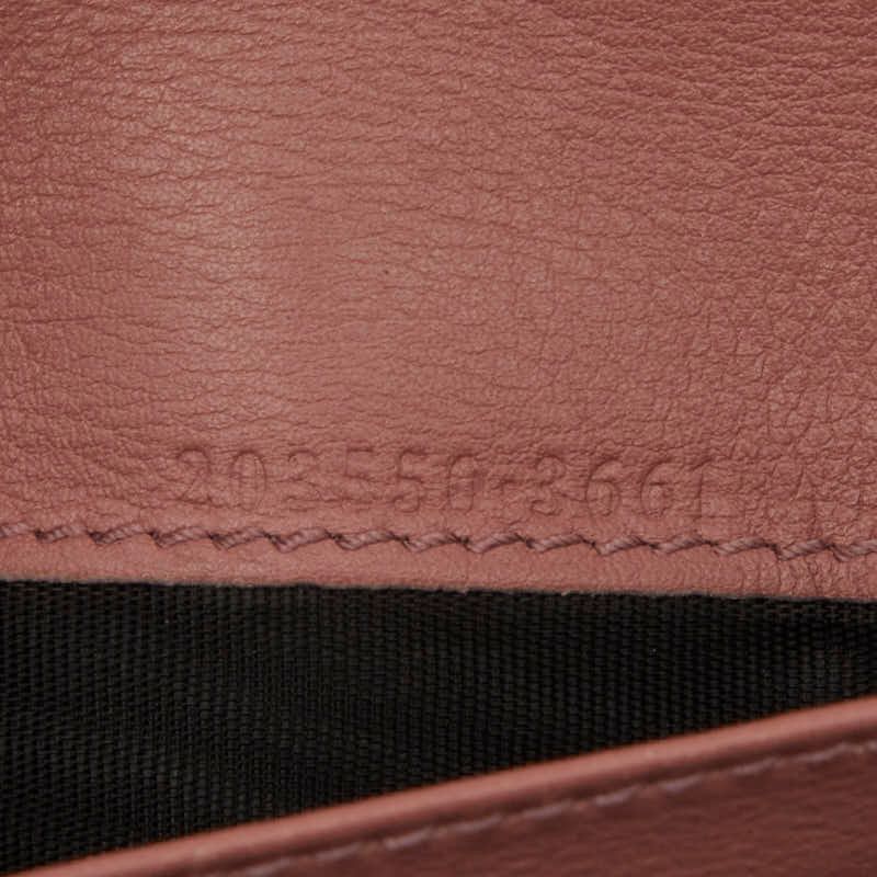 Gucci GG Canvas Heart Wallet Beige Pink — view 8