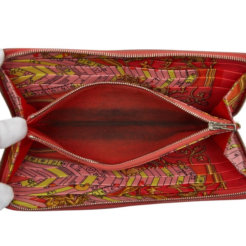 Hermes Azap Long Silk Round Zip Wallet — view 7